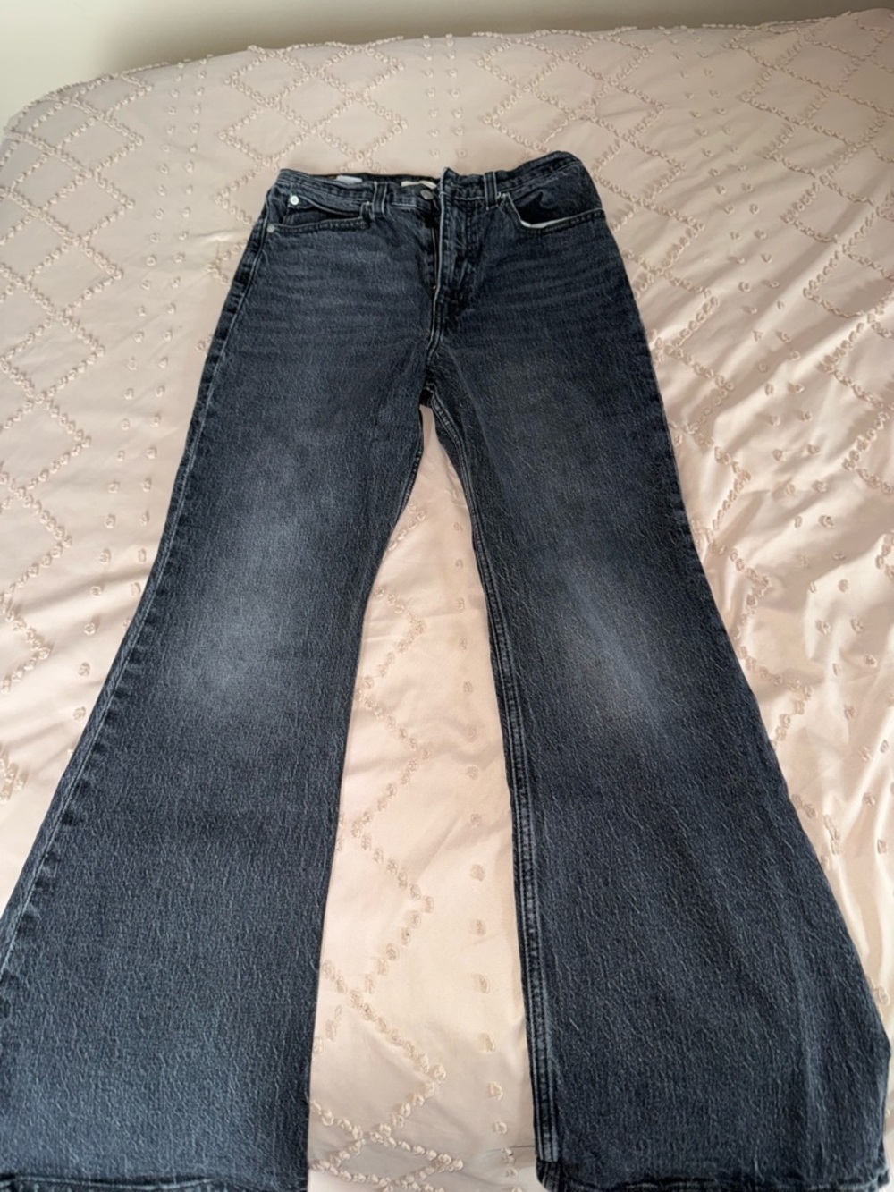 Levi Women's Flared Black Jeans - Classic High-Rise Style